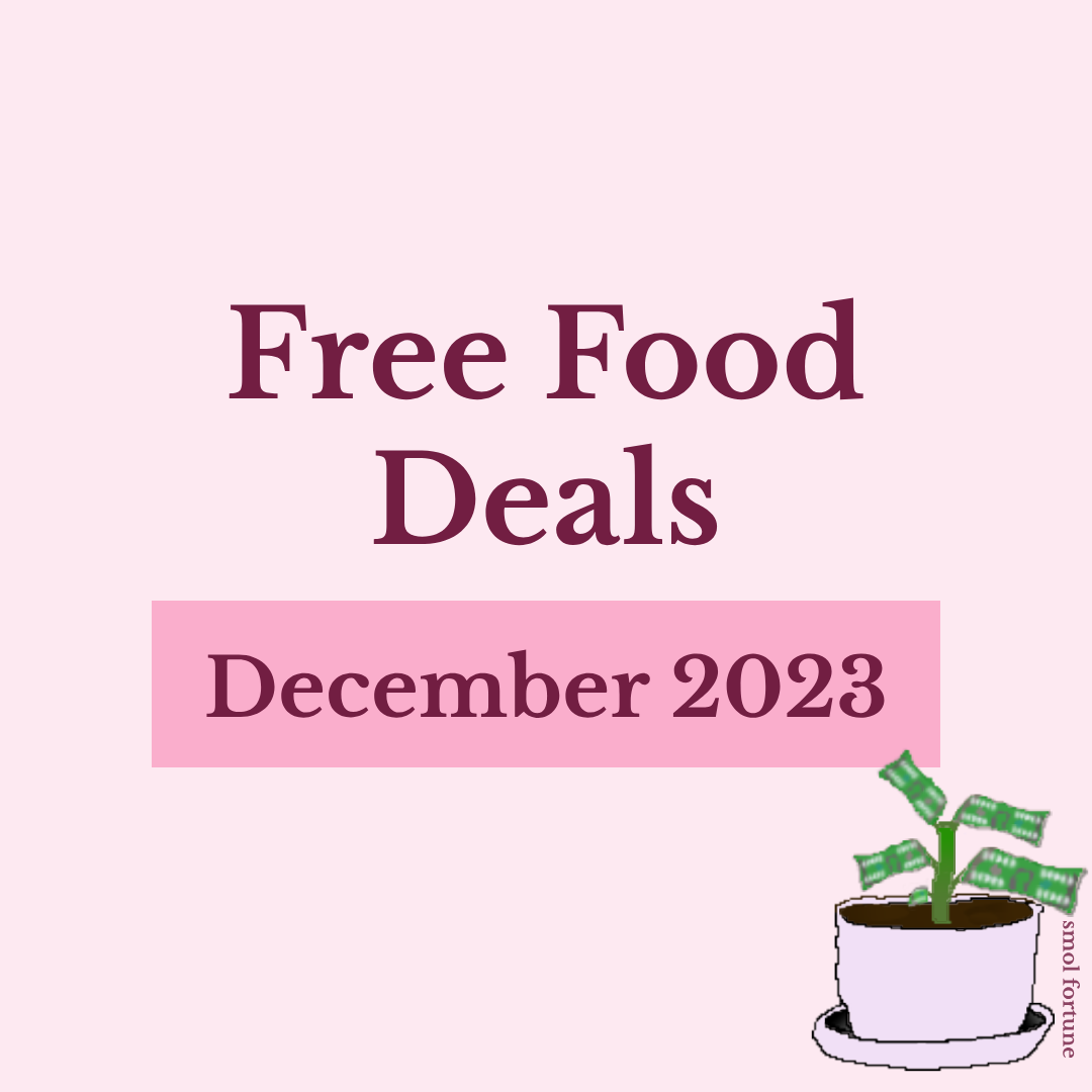 Free Food Deals – December 2023