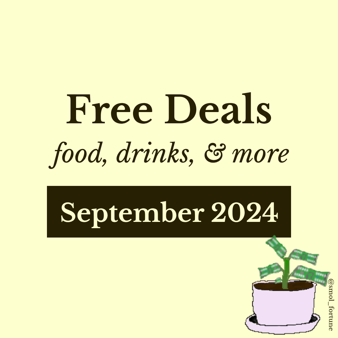 Free Food, Drinks, & More – September 2024