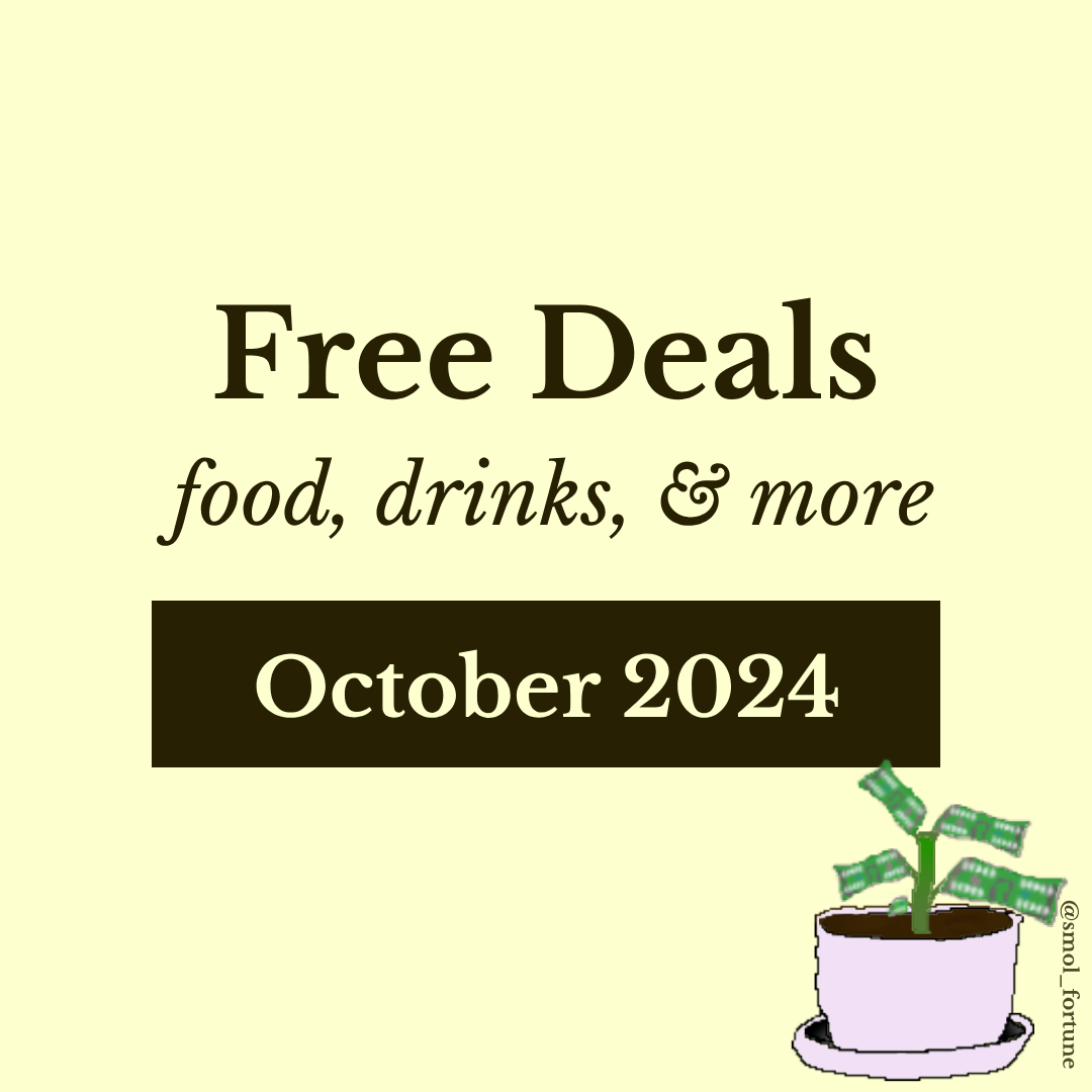 Free Food, Drinks, & More – October 2024